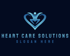  Heart People Care logo design