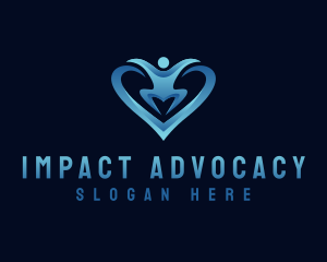 Advocacy - Heart People Care logo design
