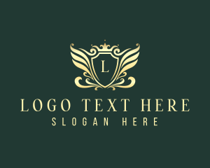 Luxury - Luxury Crown Wings logo design