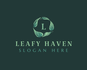 Natural Gardening Leaves logo design