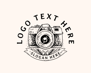Camera - Vintage Studio Photography logo design