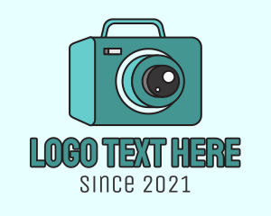 Hand Bag - Teal Camera Bag logo design