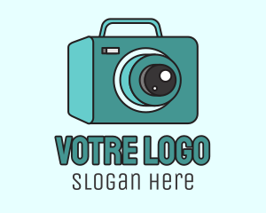 Teal Camera Bag Logo