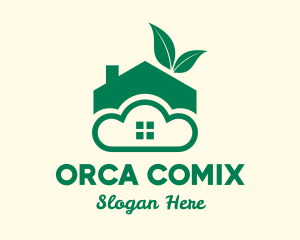 Eco Friendly Cloud Home Logo