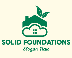 Eco Friendly Cloud Home Logo