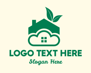 Eco Friendly Cloud Home Logo