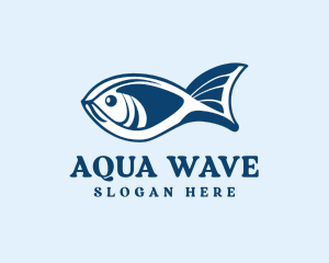 Blue Ocean Seafood Fish logo design