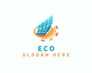Solar Panel Energy Technology Logo