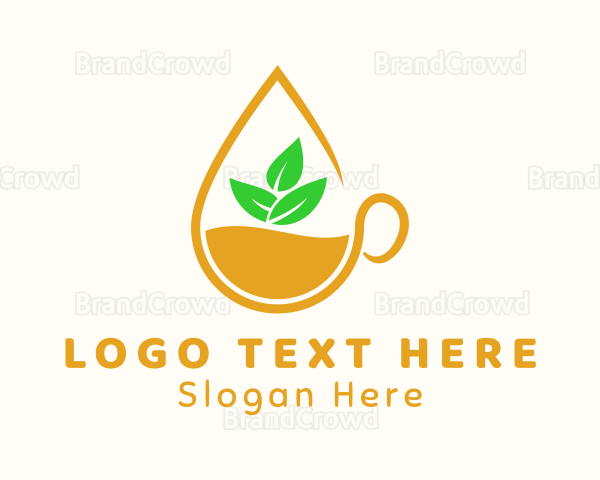 Lemon Tea Drink Logo