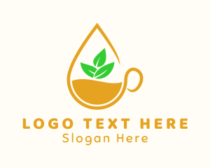 Herbal - Lemon Tea Drink logo design