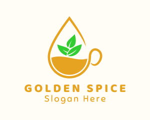 Lemon Tea Drink logo design