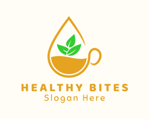 Lemon Tea Drink logo design