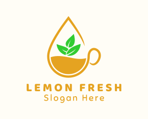 Lemon - Lemon Tea Drink logo design