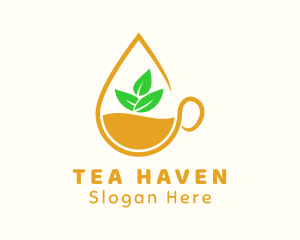 Lemon Tea Drink logo design