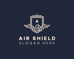 Eagle Shield Crest logo design