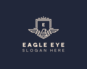 Eagle Shield Crest logo design