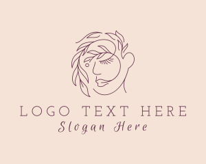 Leaf - Leaf Hair Face logo design