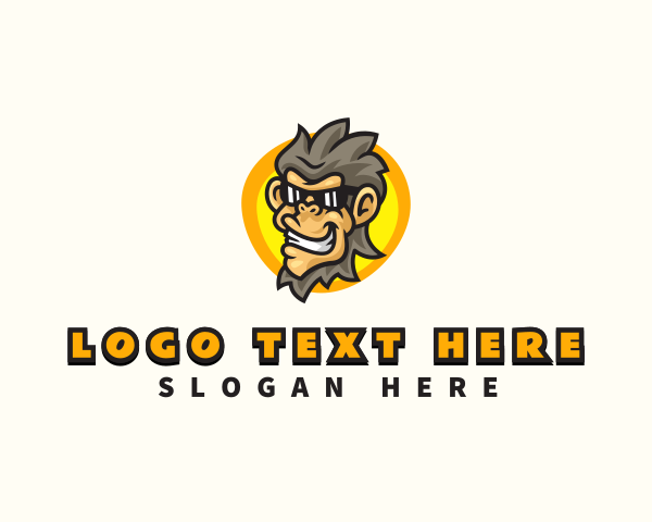 Cool - Cool Monkey Sunglasses logo design