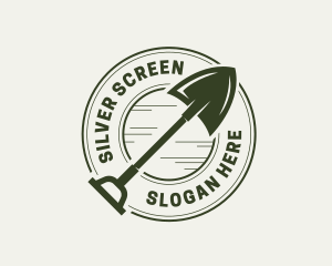 Landscaping Shovel Tool logo design