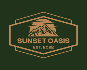 Sunset Mountain Park logo design