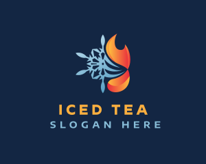 Hot Cold Temperature logo design