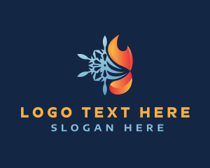 Hot Cold Temperature Logo