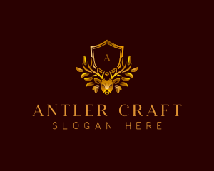 Deer Antler Crest logo design