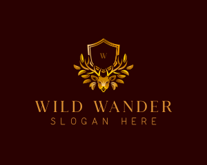 Deer Antler Crest logo design