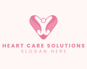 Heart Charity Humanitarian logo design