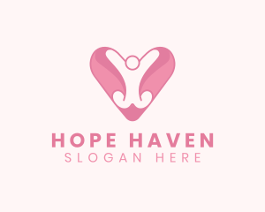 Humanitarian - Heart Charity Humanitarian logo design