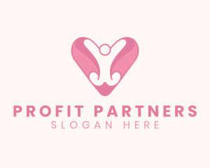 Heart Charity Humanitarian logo design