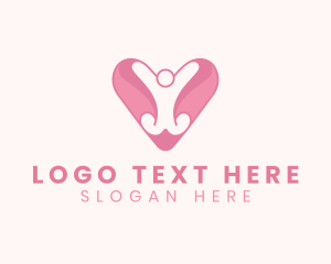 Humanitarian - Heart Charity Humanitarian logo design