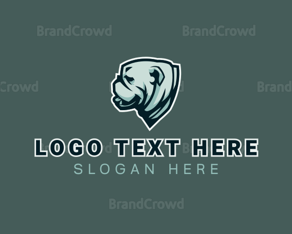 Pet Animal Bulldog Logo