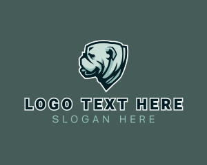 Character - Pet Animal Bulldog logo design