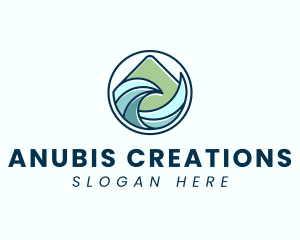 Natural Mountain Waves logo design