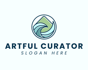 Natural Mountain Waves logo design