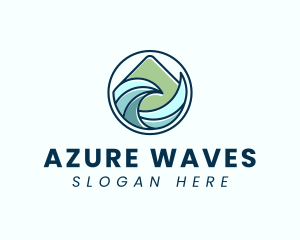 Natural Mountain Waves logo design