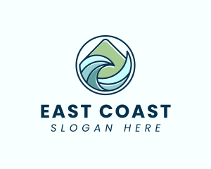 Natural Mountain Waves logo design