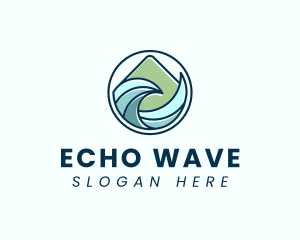 Natural Mountain Waves logo design