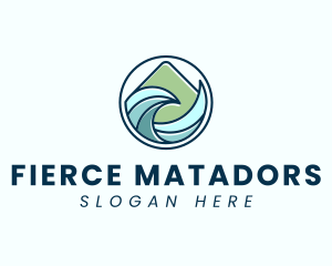 Natural Mountain Waves logo design