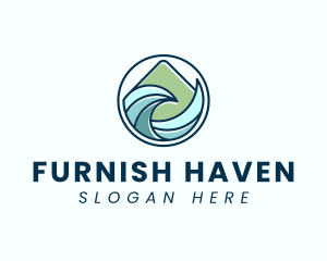 Natural Mountain Waves logo design