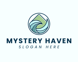 Natural Mountain Waves logo design