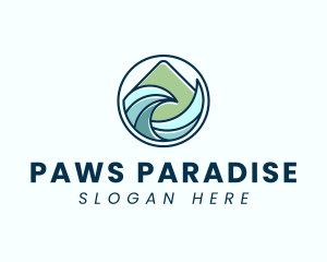 Natural Mountain Waves logo design