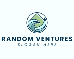 Natural Mountain Waves logo design