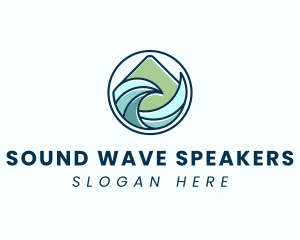 Natural Mountain Waves logo design