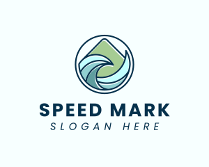 Natural Mountain Waves logo design