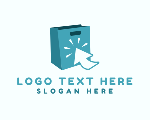 Add To Cart - Online Shopping Cursor logo design