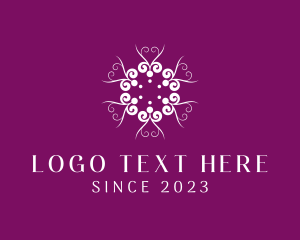 Cosmetics - Floral Ornament Cosmetics logo design
