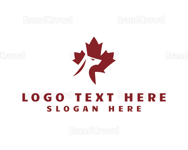 Maple Leaf Dog Logo