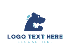 Bear - Bear Heart Animal Shelter logo design